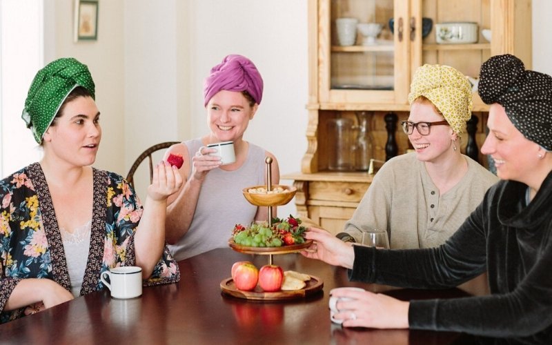 Organic cotton hair towels from Sunrise Bliss