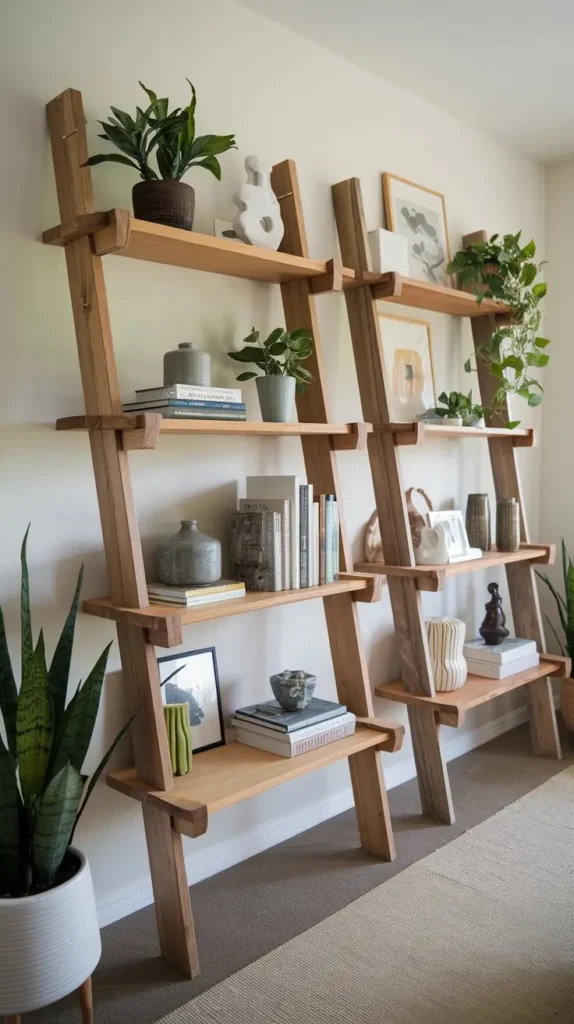 Ladder Shelves for a Stylish Touch Ladder Shelves for a Stylish Touch