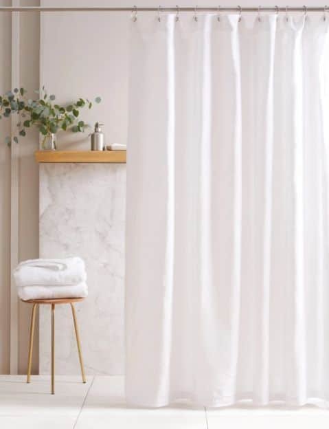 quince: non-toxic shower curtain liner