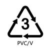 3 PVC/V resin code recycling code symbol