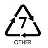7 other resin code recycling code symbol