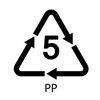 5 pp resin code recycling code symbol
