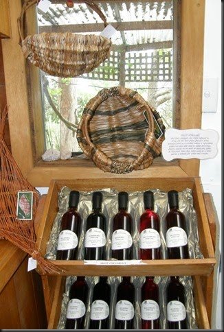 fruit vinegars and Deb"s baskets 