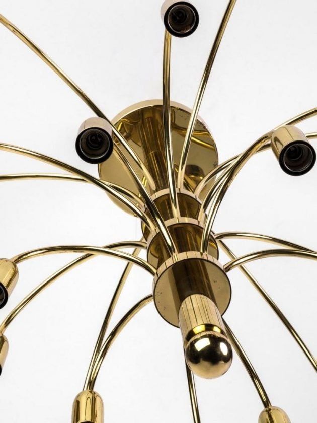 Eco-friendly gold chandelier from Chairish