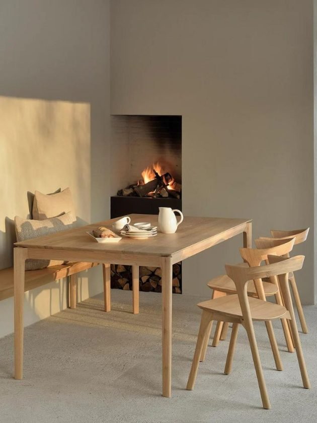 light wood dining table from sustainable furniture retailer Urban Natural