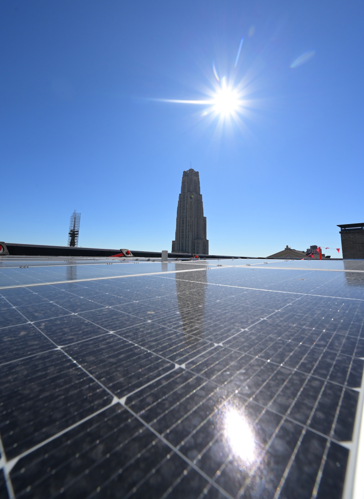 Solar panels on Ruskin Hall