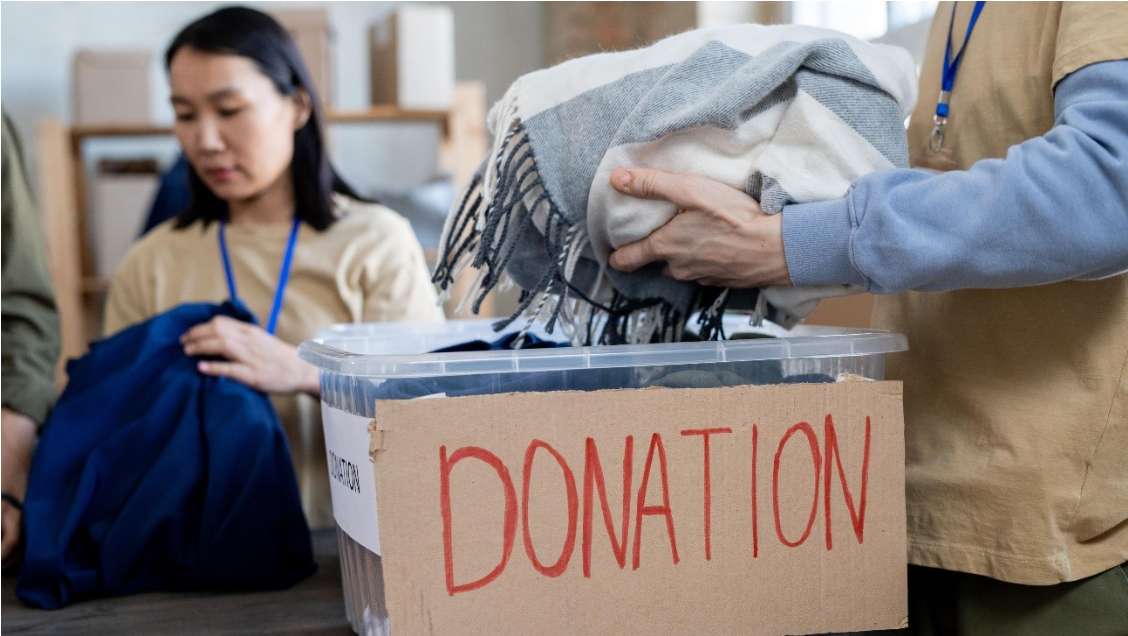 Bulk waste disposal of clothes donation