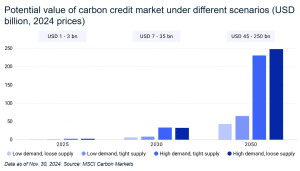 carbon credit market value 2050 MSCI