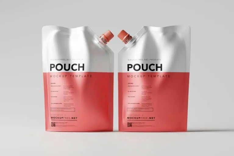 Close-up of a filled spouted pouch, showcasing its easy-to-pour spout and durable design for liquid products.