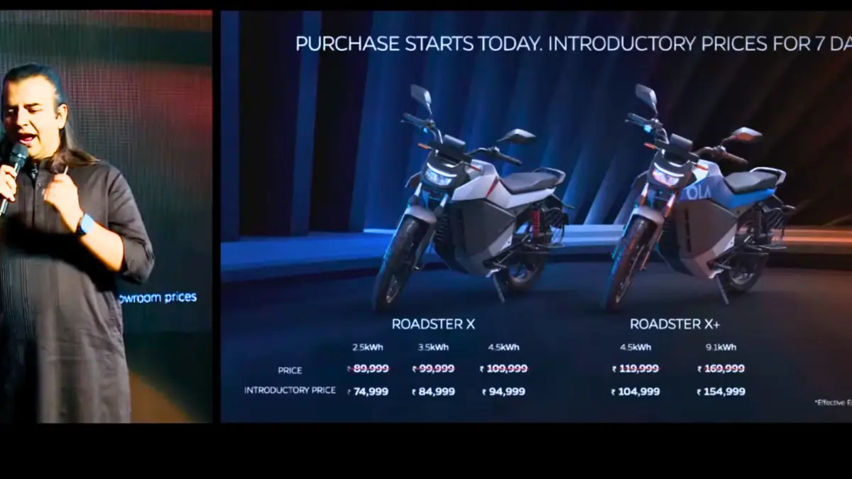 Roadster X Ola Roadster X and Roadster X+ Launched, know Price, Range and more https://e-vehicleinfo.com/hyundai-creta-electric-vs-maruti-suzuki-evitara/