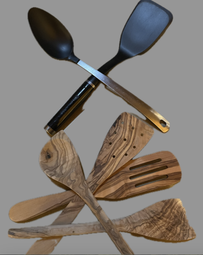 Olive wood, kitchen utensils, handmade utensils, olive wood utensils, Made in Italy, cooking utensils, going true green, sustainability