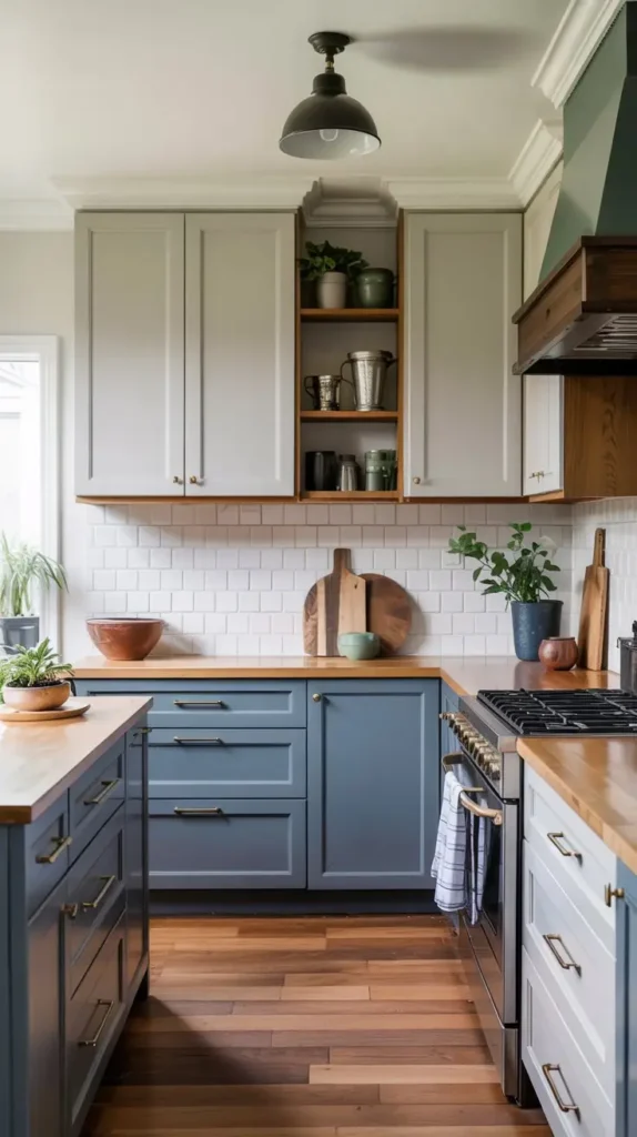 Two-Tone Cabinets for a Bold Statement Two-Tone Cabinets for a Bold Statement
