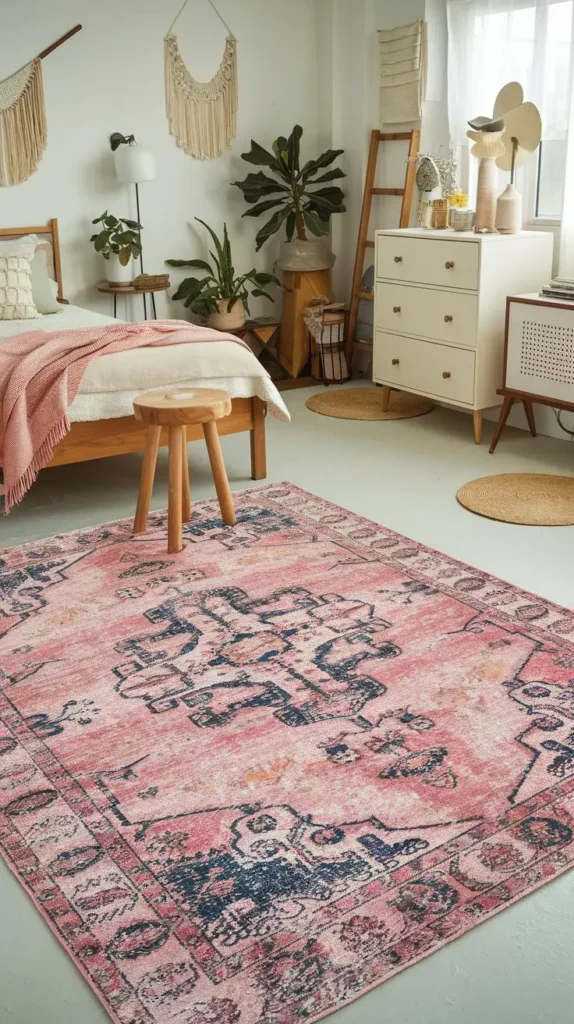 Vintage Pink Rugs for Comfort and Style Vintage Pink Rugs for Comfort and Style