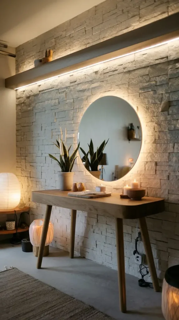 Zen-Inspired Vanity for Calm and Relaxation