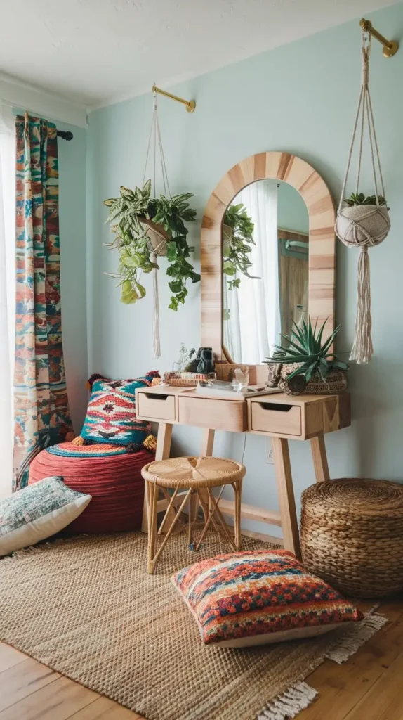 Boho-Chic Vanity Corner