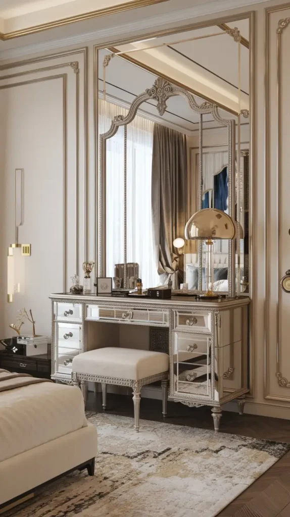 Glamorous Mirrored Vanity