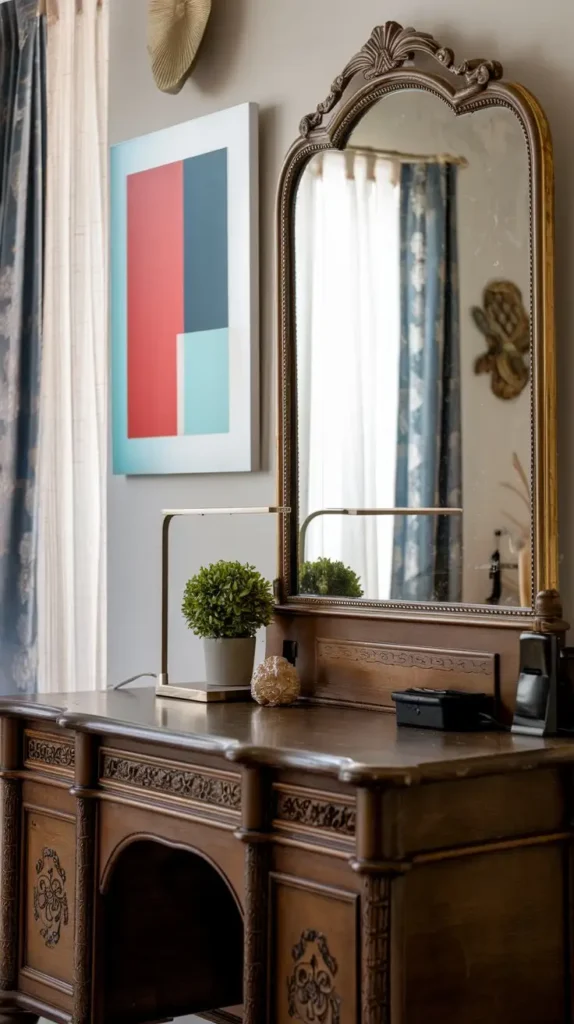 Vintage Vanity with Modern Touches