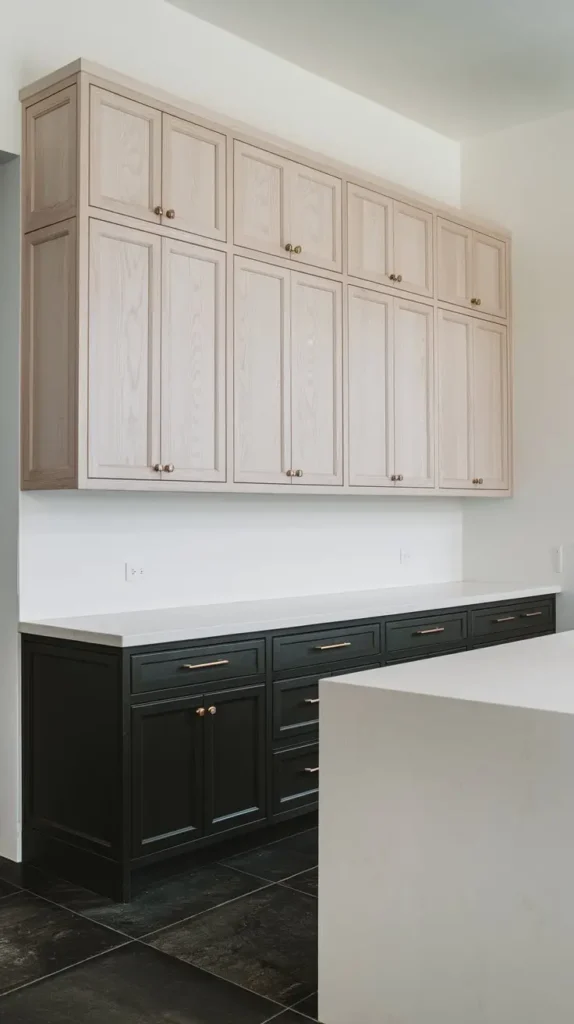 Two-Tone White Oak Cabinets Two-Tone White Oak Cabinets