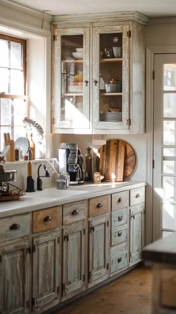 White Oak Cabinets with a Distressed Look White Oak Cabinets with a Distressed Look