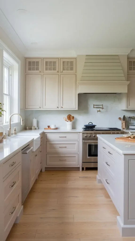 Classic White Oak with Soft Gray Accents Classic White Oak with Soft Gray Accents