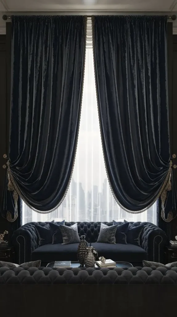 Dark Curtains to Frame Your Windows Dark Curtains to Frame Your Windows