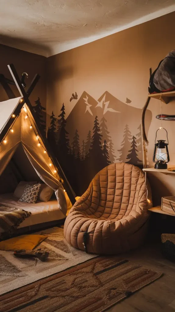 Camping-Inspired Room