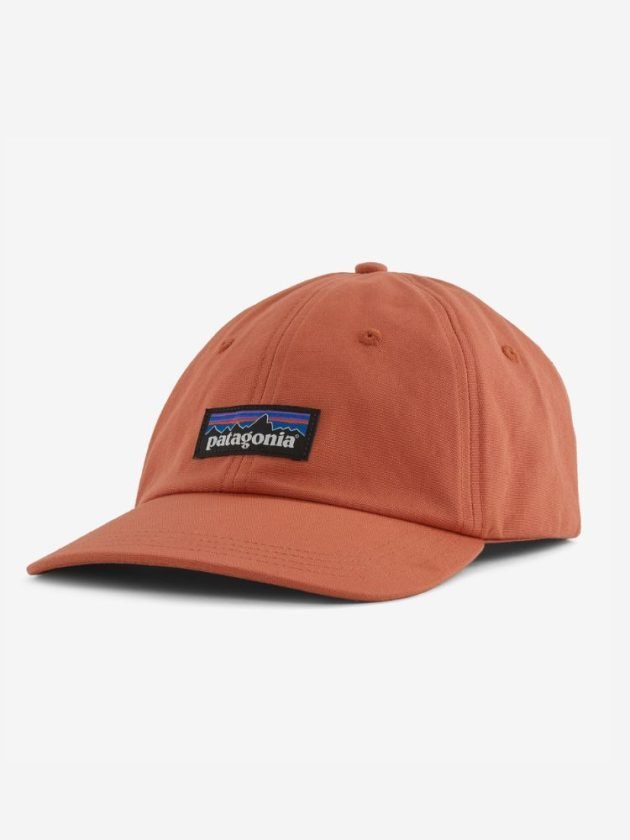 Sustainable orange baseball cap made with recycled materials