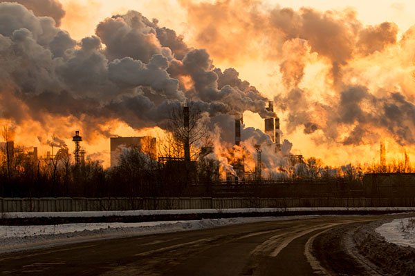 Global Warming Causes Factory Pollution