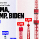 This graphic shows the number of acres leased on public lands to oil and gas companies under Obama, Trump and Biden.