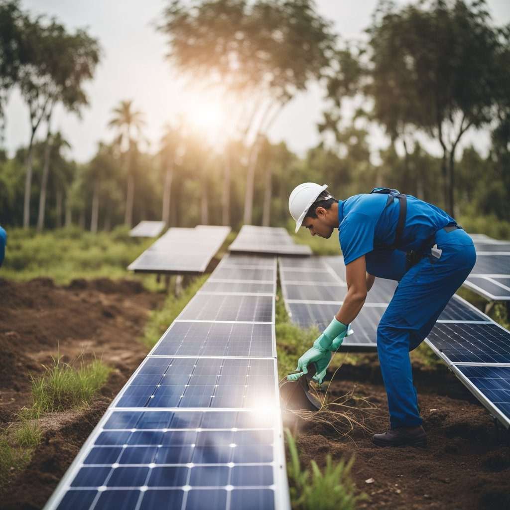 How to Clean Solar Panels from the Ground