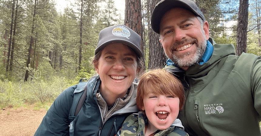 Juliette Grummon-Beale and family