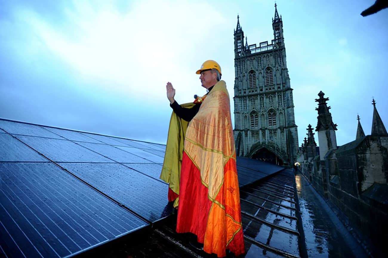 Gloucester Cathedral's solar panels