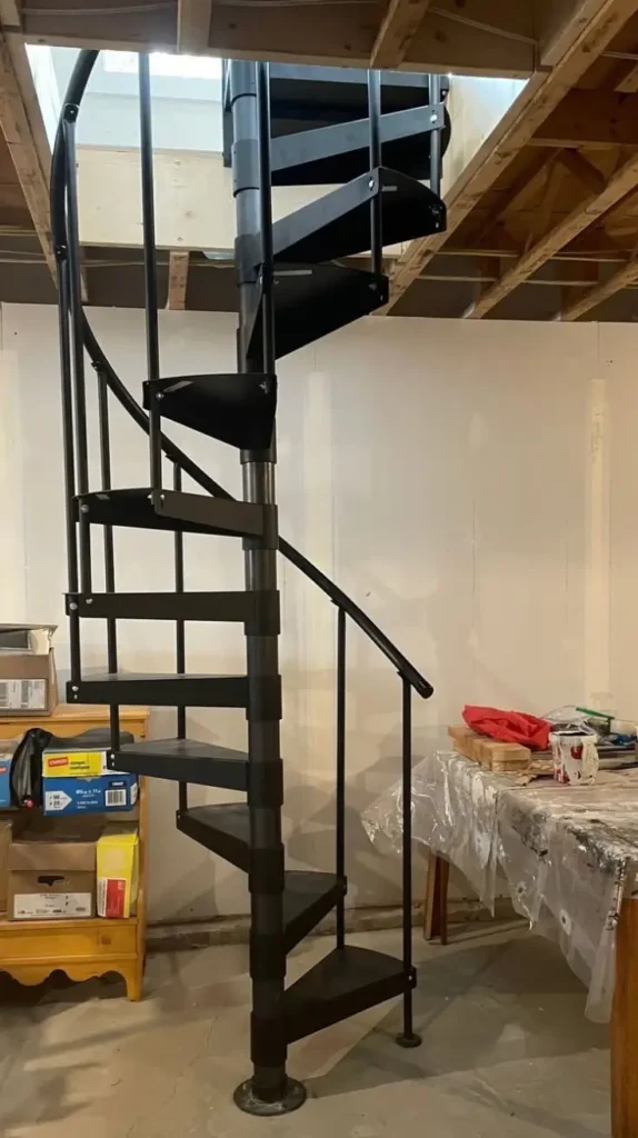 Spiral Basement Staircases