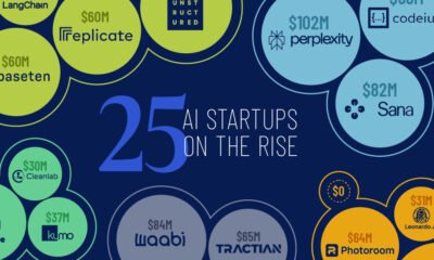 teaser image of a proportional bubble chart showing AI startups on the rise
