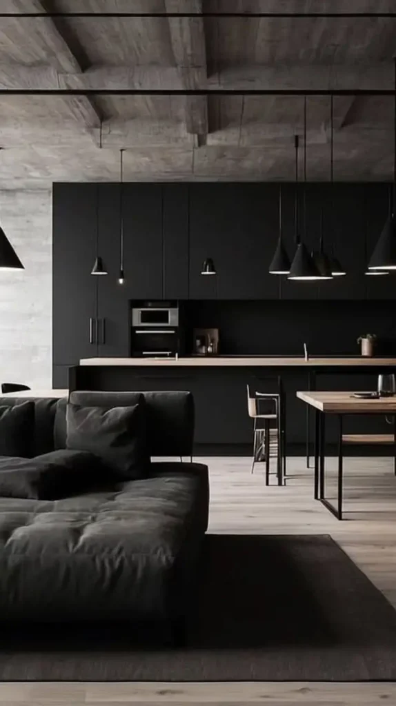 Dark Academia House Kitchen and Dining Spaces Dark Academia House Kitchen and Dining Spaces