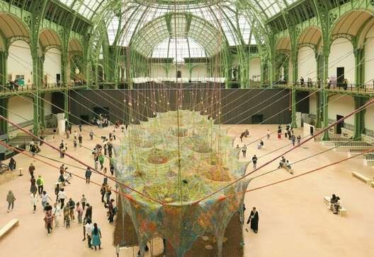 Ernesto Neto's "Nosso Barco Tambor Terra" Installation at Paris’ Grand Palais, 2025. Image © Paul Clemence Ernesto Neto's "Nosso Barco Tambor Terra" Installation at Paris’ Grand Palais, 2025. Image © Paul Clemence