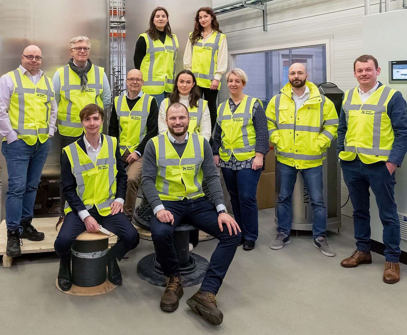 The Aerbio team at its pilot facility at Brightlands Chemelot Campus, the Netherlands. CTO Rob Mansfield is seated on the left