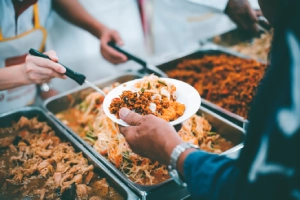 leftover restaurant food served to those in need