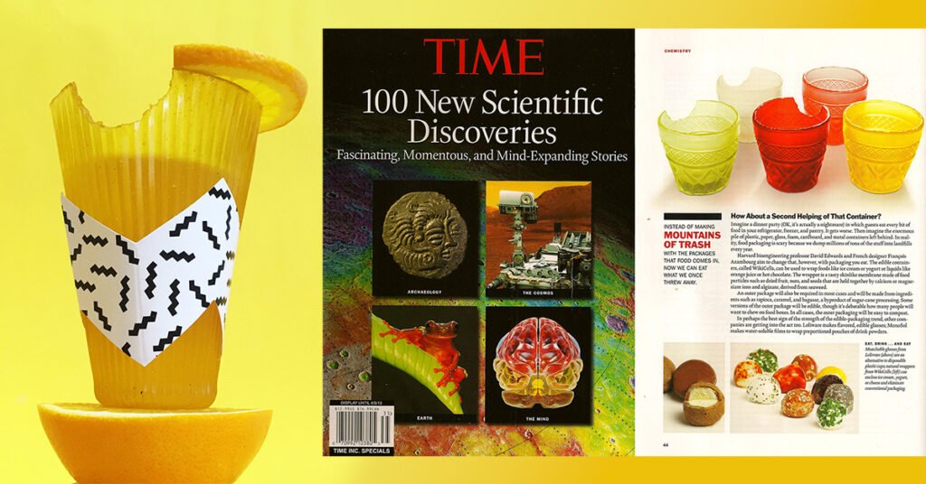 seaweed-based edible bioplastic cups