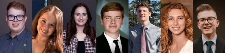 Domtar Internship program: Charlie Ford, Elizabeth Killion, Simone Britzz, William LaForest, Chris Wittman, Annagrace Presley, And Taylor Oglow