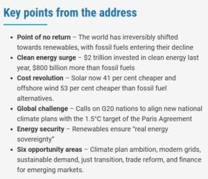 energy transition UN Secretary‑General António Guterres