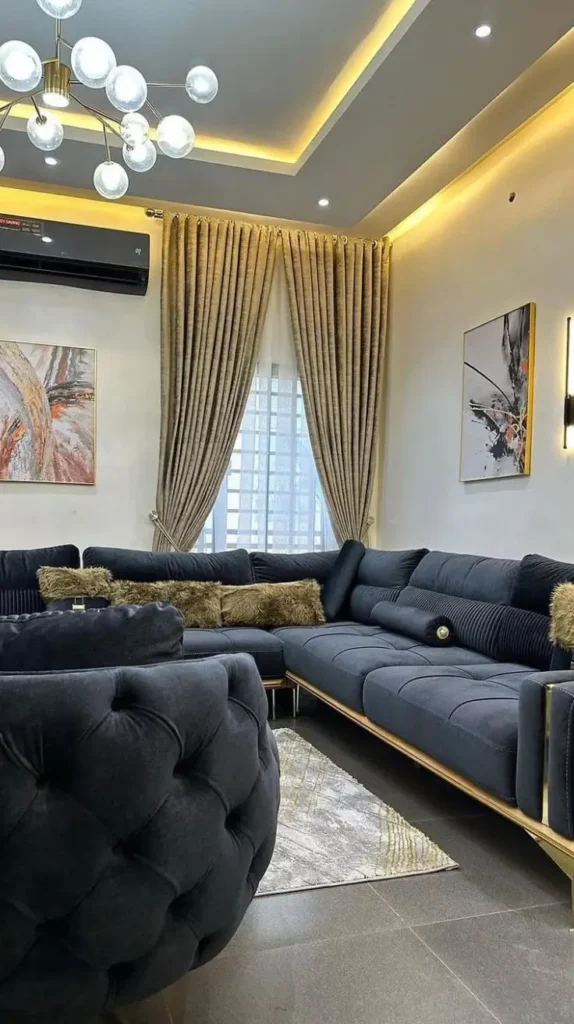 Black Couch Living Room