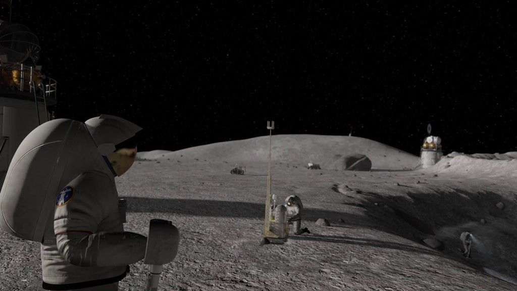 23. VIDEOAnimated b-roll of NASA Gateway/Commercial Lunar Payload Services. The first two science investigations to be conducted from the Gateway in lunar orbit will study space weather and monitor the radiation environment there.Credit: NASA