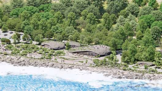 Nature Rocks masterplan for Jialeshui, Taiwan. Render. Image Courtesy of MVRDV