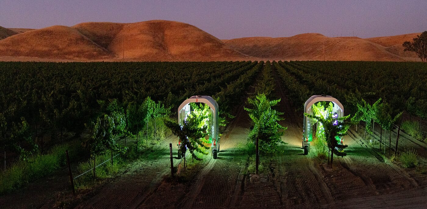 Saga Robotics in California vineyard Image credit Jason Henry