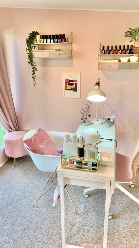 Modern Minimalist Nail Room Setup Modern Minimalist Nail Room Setup