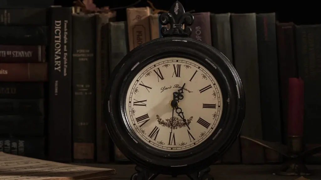 Dark Cottagecore Living Room vintage clock