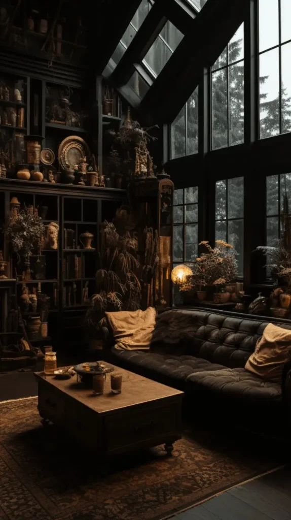 Dark Cottagecore Living Room sofas 