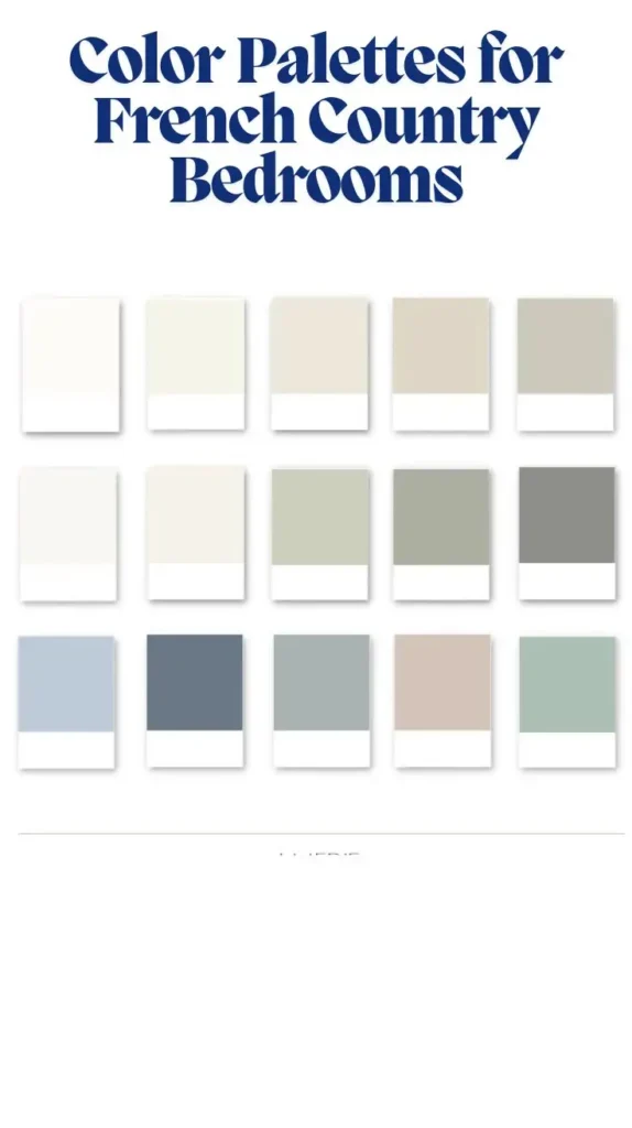 Color Palettes for French Country Bedrooms Color Palettes for French Country Bedrooms