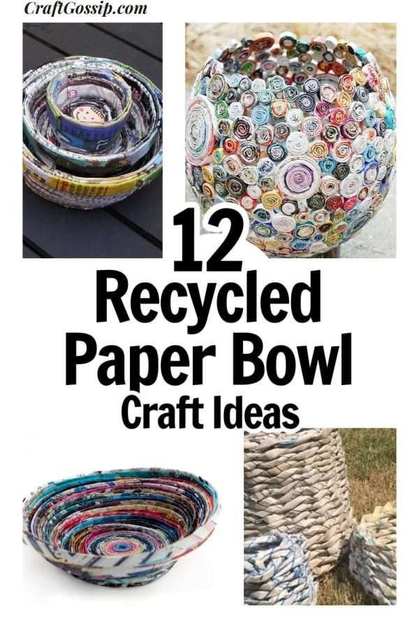 recycled paper bowl crafts image